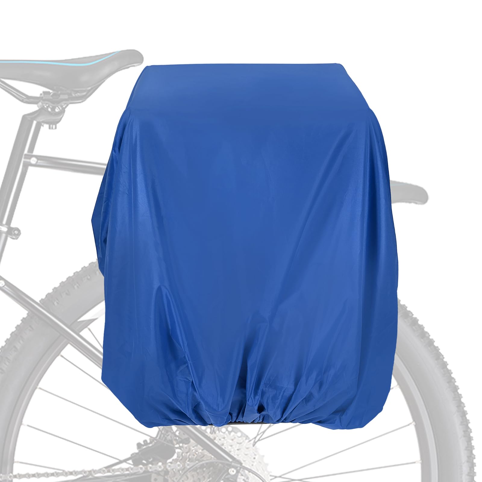PATIKIL 100L Bicycle Rear Rack Rain Cover, Bike Trunk Rain Cover Waterproof Cycling Rain Cover for Mountain Cycling Hybrid Bike, L, Deep Blue