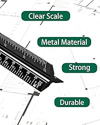 Architectural Scale Ruler 3 Pack Aluminum