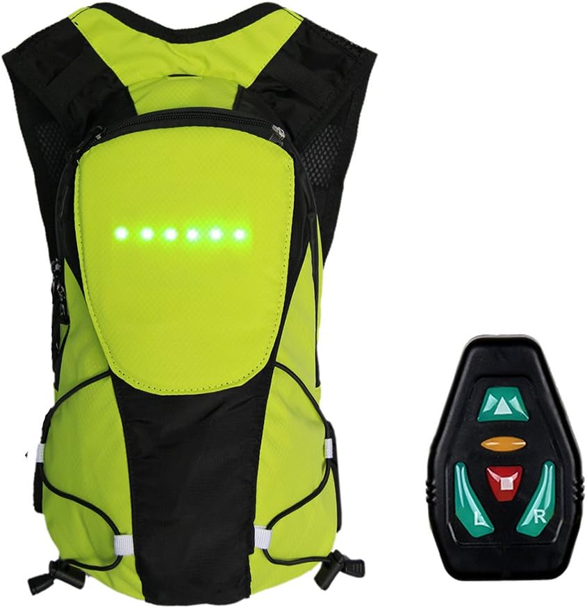 PROKTH 5L Fahrrad Rucksack mit Sicherheit LED Blinker