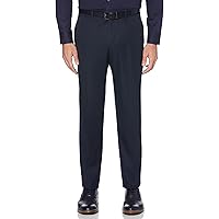 Perry Ellis Portfolio Men's Slim Fit Stretch Active Waistband Dress Pant,  Alloy, 29W x 30L at Amazon Men's Clothing store