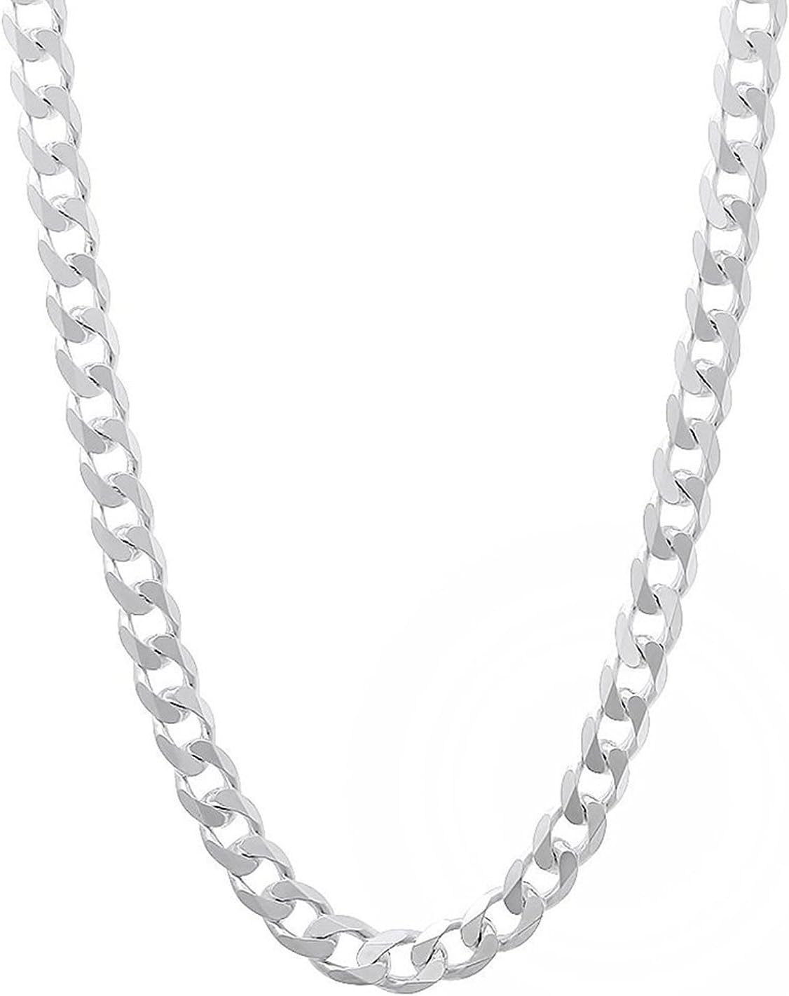 Peermont 925 Italian Sterling Silver Curb Chain - Strong & Durable - 3.5mm