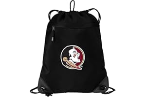 Broad Bay FSU Drawstring Bag Florida State University Cinch Pack Backpack UNIQUE MESH & MICROFIBER