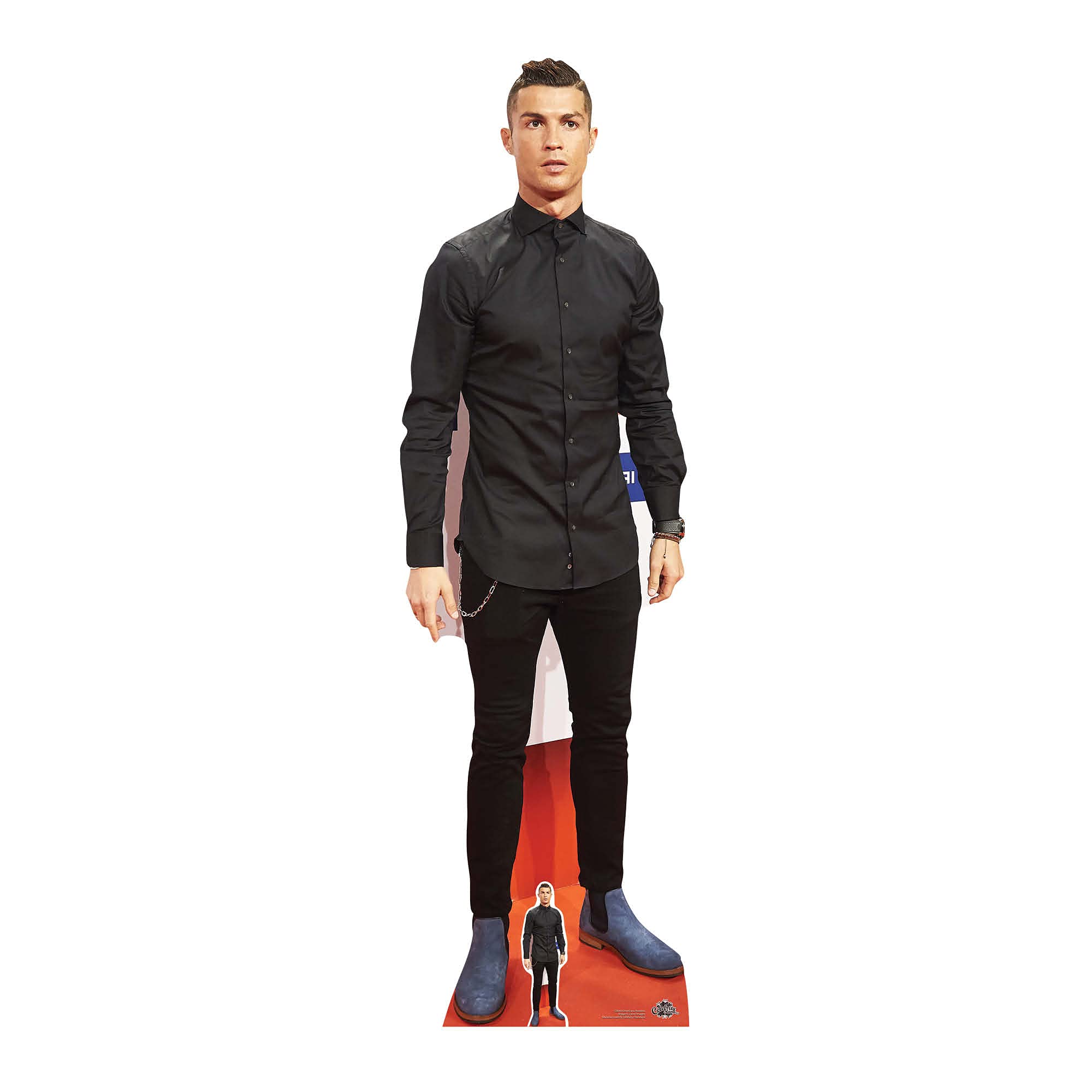 Star Cutouts CS649 Cristiano Ronaldo Lifesize Cardboard Cutout 181 cm – Football Superstar Standee for Events, Parties & Fan Displays
