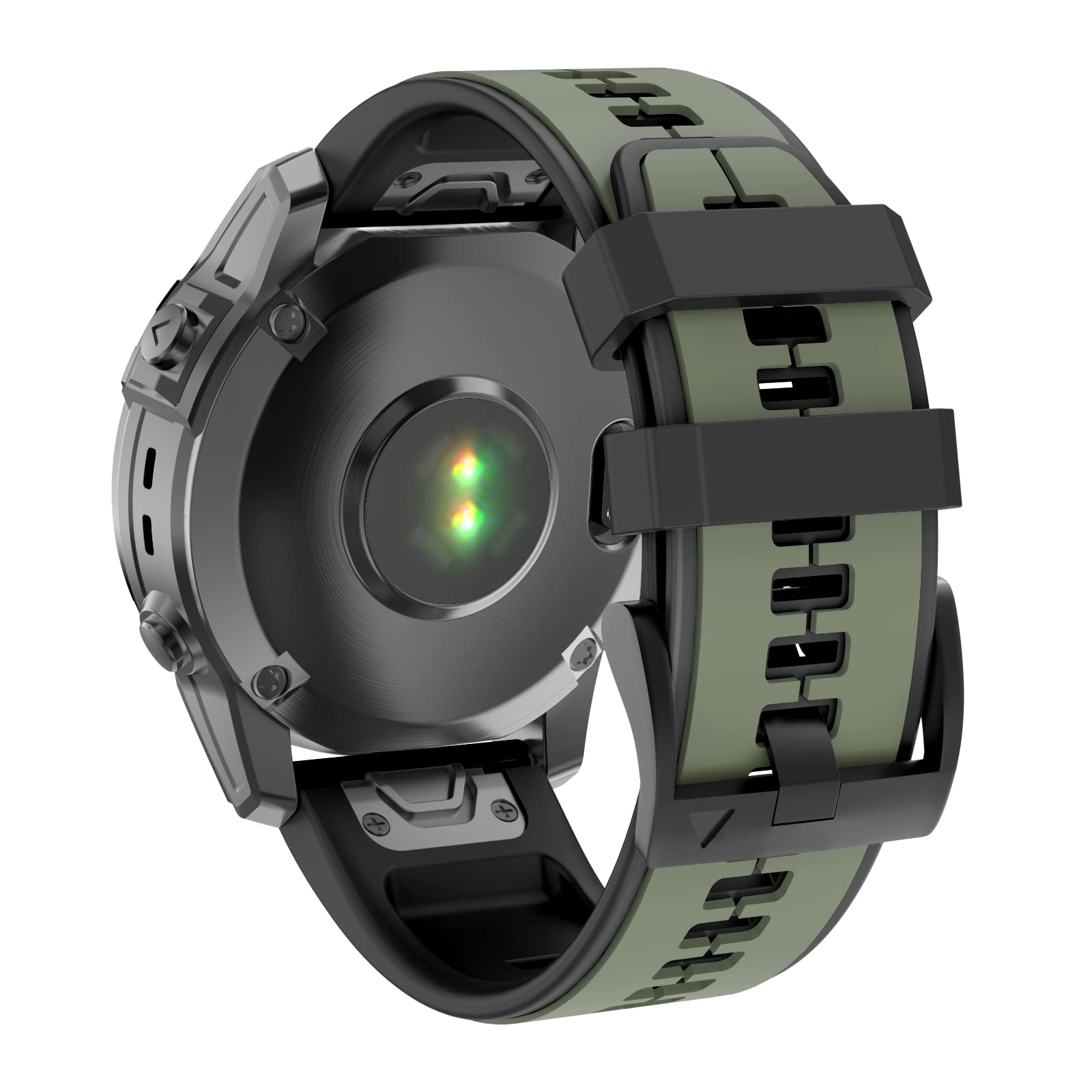 MYSNBKN Fenix 6X Strap 26mm Silicone bands for Fenix 8 51mm/Fenix 7X/Fenix 7X Pro/Fenix 6X/Fenix 6X Pro/Fenix 5X/Fenix 5X Plus/Fenix 3/Fenix 3 HR/Tactix/Descent MK1/D2 Delta PX/D2 Charlie