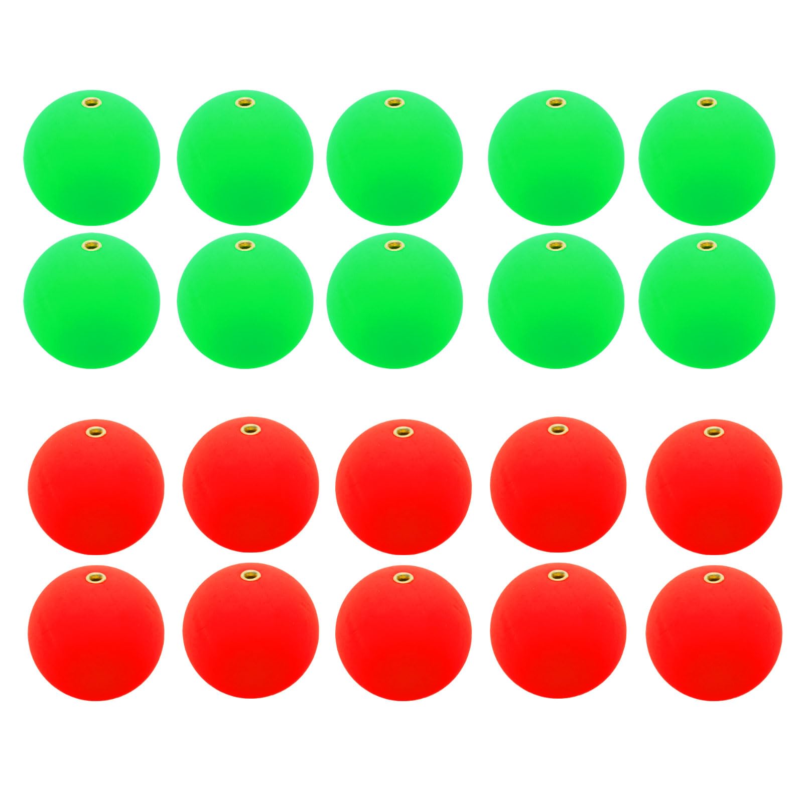 PATIKIL Fishing Bobber 30mm/1.2 Inch Dia, 30 Pack Slip Foam Floats Buoy Rig Stoppers for Crappie Trout Bass Fishing, Red,Green