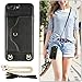 LAMEEKU iPhone 8 Plus Wallet Case, iPhone 7 Plus Case Leather with Credit Card Holder Slot, Protective Cover with Crossbody Chain Strap Wrist Strap for Apple iPhone 7 Plus/8 Plus 5.5