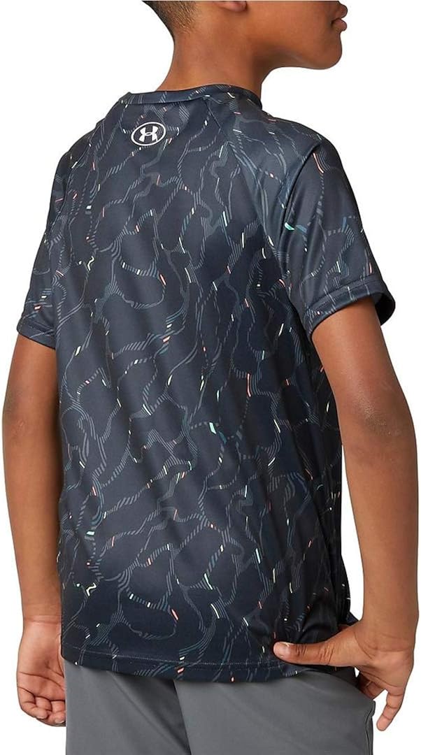 Under Armour Boys' Tech Big Logo Printed Short Sleeve Gym T-Shirt: Clothing