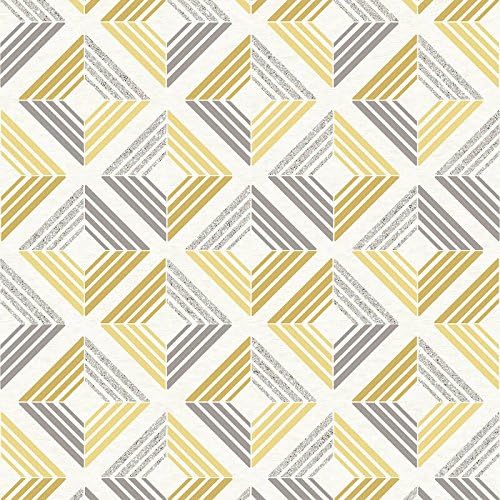 3D Wallpaper Geometric Diamond Glitter Echo Retro Squares Modern Bold