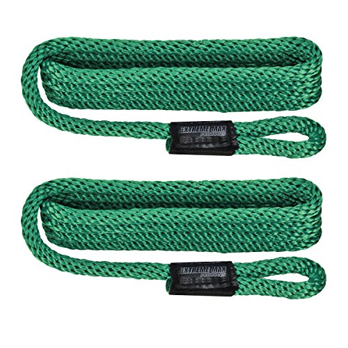Extreme Max 3006.2162 BoatTector Solid Braid MFP Fender Line - 3/8" x 5', Forest Green