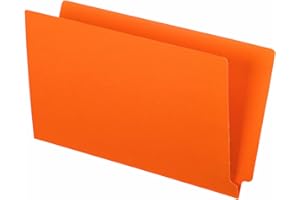 Pendaflex File Folders, Colour End Tab, Full Tab, Legal Size, Orange, Strong and Sturdy Paper, 50/Box, Ideal for Efficient Fi