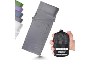 Frelaxy Ultralight Sleeping Bag Liner - Lighter & Compact, 3 Sizes Travel Sheets & Adult Sleep Sack, Comfy Breathable & Cooling & Silky Soft, Quick-Drying, for Backpacking, Hotel, Camping, Hostels