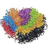 Z&S Pack of 50pcs Aluminium Alloy Bicycle Cable End Caps Bike Brake Derailleur Shifter Housing Cable End Tips Crimps for Most Bikes, MTB,Mountain Bike,Road Bicycle 7 Color Choice