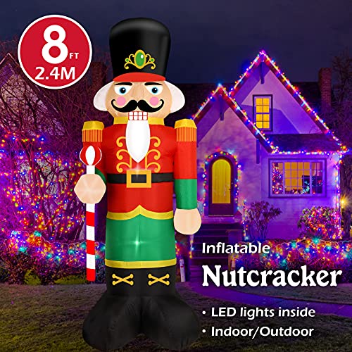 FARONZE Christmas Inflatable Nutcracker Giant Lighted Interior Inflatable Christmas Decoration