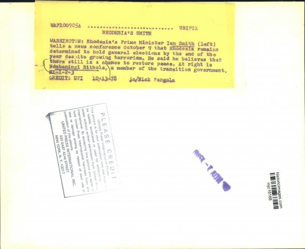Amazon ヴィンテージ 写真 1978 プレス フォト ローデシア プライム イアン スミス ナダバニンギ シトホール キッチン用品 オンライン通販