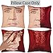 URSKYTOUS Reversible Nicolas Cage Sequin Pillow Case Decorative Mermaid Pillow Cover Color Changing Cushion Throw Pillowcase 16