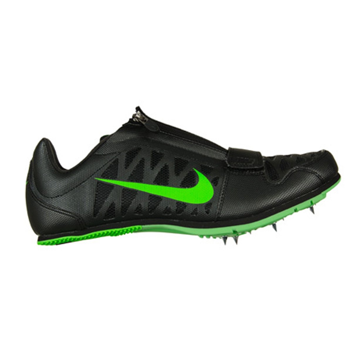 Nike Zoom LJ Long Jump Track Spikes Black Green Size 4 Mens/Womens 5