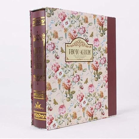 Amazon Co Jp 6インチ0枚のインサート アルバムの収納ボックスレトロな花のアルバム赤ちゃんの成長記録簿結婚式のアルバムの家族のアルバム 思い出のコレクション Ztoyby Color Creamy White ホーム キッチン