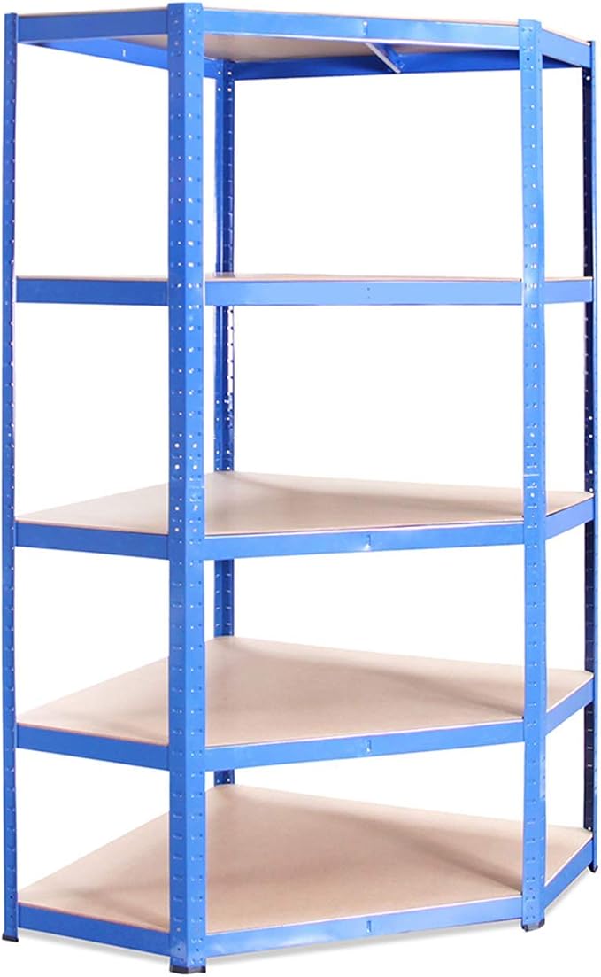 Corner Shelving Unit 5 Tier Shelving Rack Heavy Duty 180 x 90 x