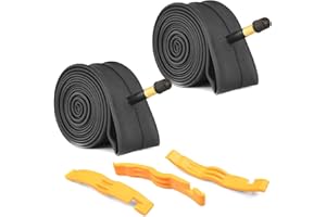 ZSFLZS 2 Pack Bike Tube with 3 Tire Levers, Bicycle Inner Tube Tyres Road MTB Bike Interior Tire Tube Anti Puncture Tube for Bike Bicycle Tire