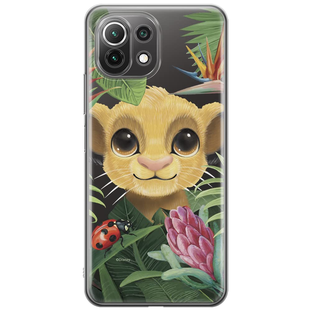 ERT GROUP mobile phone case for Xiaomi 11 Lite 4G/5G original and officially Licensed Disney pattern Simba & Friends 002, partially transparent