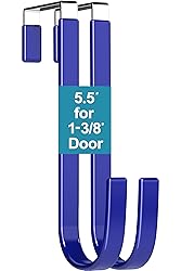 Mars-Rock Over The Door Hooks 2 Pcs 5.5" Blue for 1