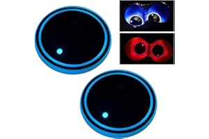 MAEZOE Lot de 2 porte-gobelets LED rechargeables avec 7 couleurs changeantes, étanches, pour voiture, camion, SUV (type B)