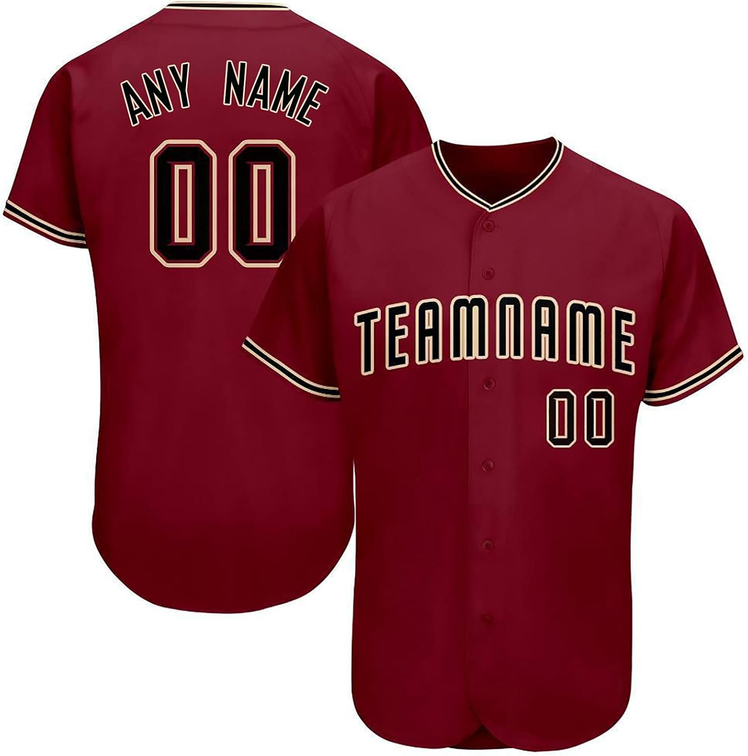 Custom Baseball Jersey Shirt Personalize Your Team Name & Number for Men Women Youth Fans Gift