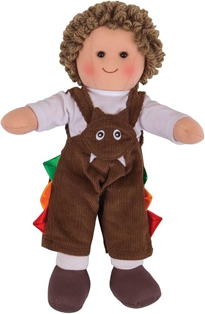 Bigjigs Toys Jack Rag Doll 25cm Soft Baby Toy with Removable Clothes