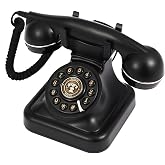 Retro Landline Telephone Vintage Corded Dial Phone | Classic Old Fashion, Wired Desk Telephone, For Office and Home