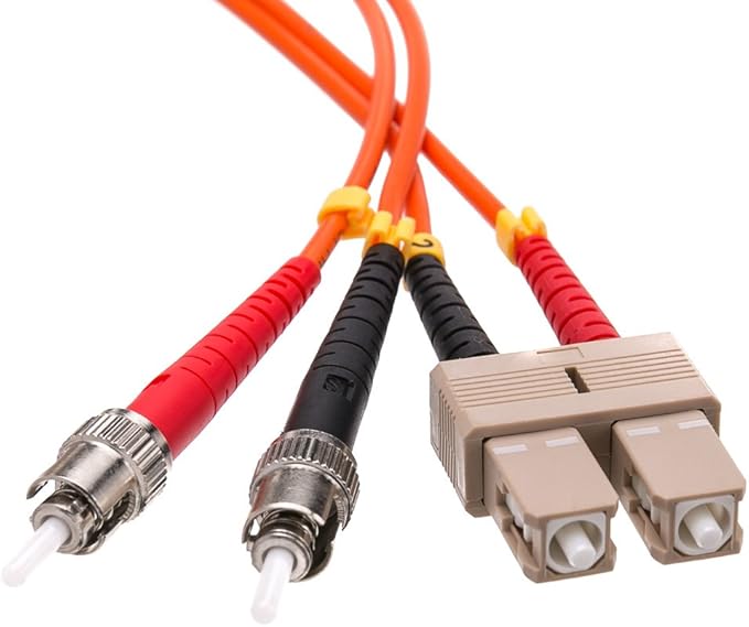 ED90645 Fiber Optic Cable, SC/ST, Multimode, Duplex, 50/125