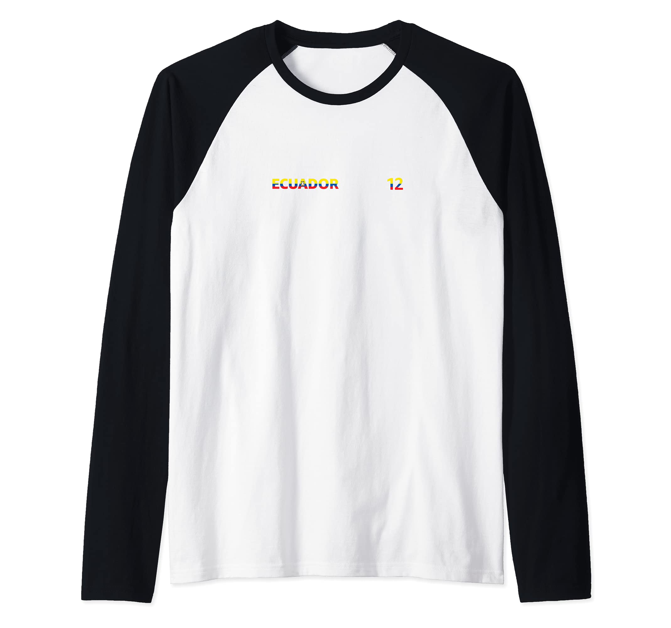 Flag Ecuador Raglan Baseball Tee