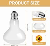 Caldarax 2 Pack 75W Reptile Heat Lamp E27 Daylight Bulb UVA Bearded Dragon view 4