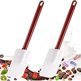 Flexible Rubber Spatulas, Silicone Spatula Set, Soft Rubber Spatula Scraper 9.5 Inches, Commercial Spatula, Silicone Scraper 