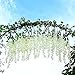 Unomor 3.25 Feet Wisteria Artificial Flowers Fake Hanging Flowers Vine Garland for Wedding Decorations (8 Pcs)