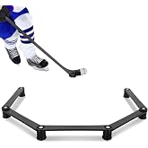 Hikeen 7-Sections Hockey Training Equipment,Magnetic Adjustable Size Hockey Stick Handling Trainer,Portable Stickhandling Training Tool for Puck Control, Reaction Time and Coordination