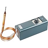 Refrigerator Thermostat Replacement W1609-101 | For freezers &amp; coolers, -30&deg;F to 90&deg;F. Mechanical control with 5ft capillary bulb. Replaces TH-1609.