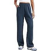 CRZ YOGA SoftAura Straight Leg Casual Sweatpants Women 28"/30" - Modal Lounge Travel Pants with Pockets