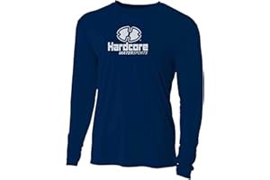 HARDCORE WATER SPORTS Hardcore Men's Long Sleeve Loose Fit Rash Guard Surf Shirt for Water Sports | Lightweight, Quick-Dry Swimwear