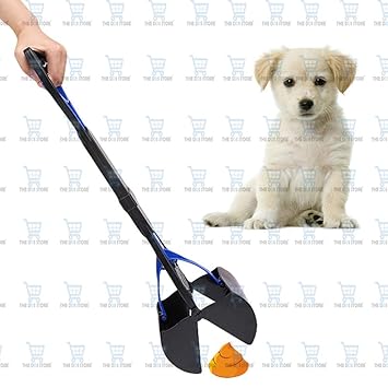 The DDS Store Solid Serrated Teeth Foldable Pet Pooper Scooper (Colour May Vary, 24-inch)