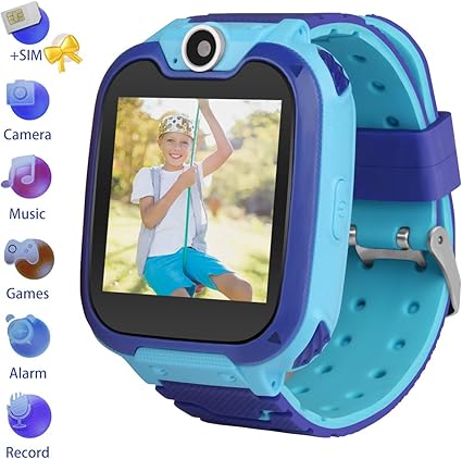 Kids Smartwatch with SIM Card Included,Two-Way Phone Call Games Camera Music Player 1.54 inch Touch Screen Boys Girls,Children Birthday Gift