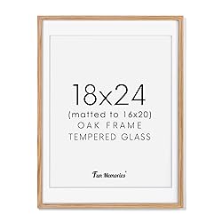 18x24 Picture Frame, Solid Oak Wood 18 x 24 Frame