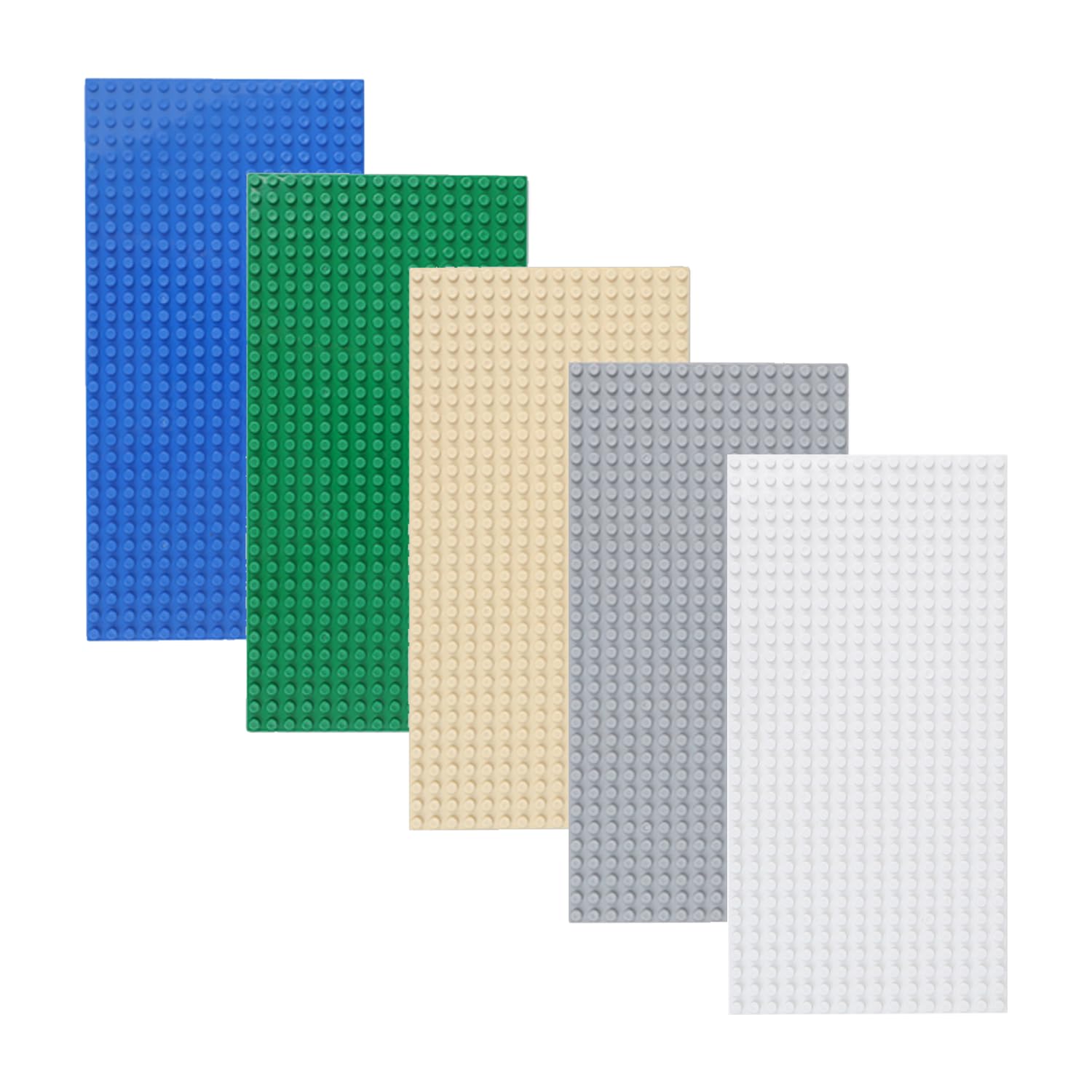 CYNOSURETECH 5-Piece Building Block Base Plate, Building Block Building Tray, Building Block Base, Basic Building Block Set, Building Block Accessories, Building Block Building Board Base