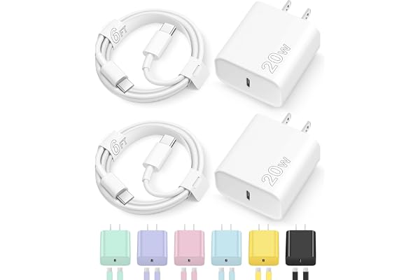 iPhone 17 16 15 Charger Fast Charging Type C Chargers USB C Charger Block iPhone 17 16 15 Air Pro Max Chargers with 6FT Cable