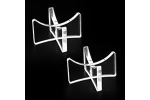 EVRON Acrylic Baseball Holders for Ball Memorabilia Display, Softball Display, Tennis Display Rack (1.97x1.1 inch; 5x2.8 cm)