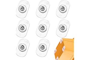 TRVL FIELDER Self Adhesive Mini Caster Wheels, 360° Swivel Universal Wheel, Small Rollers Ball Casters Bearing, Sticky Pulley