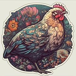 Yoonek Graphics Chicken Vinyl Decal Sticker for