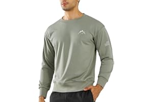 NORTHYARD Men's Crewneck Sweatshirt Long Sleeve Cotton Shirts Athletic Casual Workout Sport Gym Running Sweatshirts