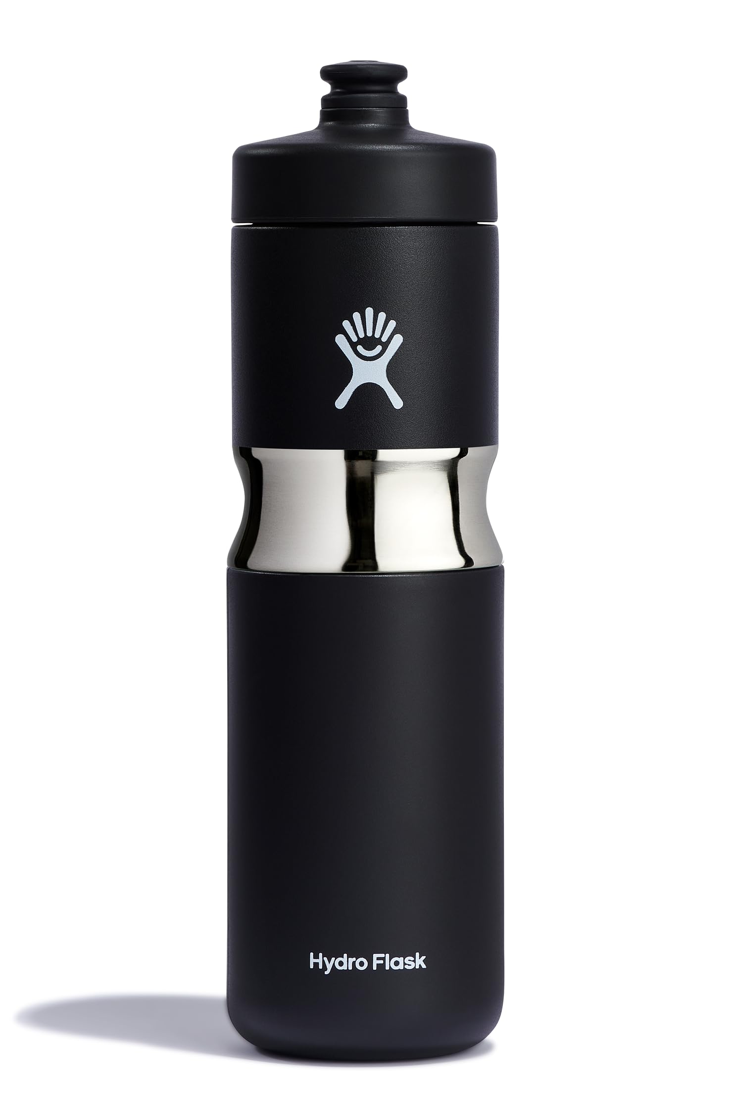 HYDRO FLASK 20 OZ WIDE MOUTH INSULATED SPORT BOTTLE BLACK