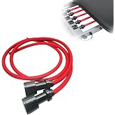 VCTGAM&reg; Double Power Resistance Cord Compatible with AeroPilates Reformers &ndash; Dual Resistance Replacement Cords, Fits Most Corded Pilates Machines