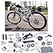 YaeCCC Bicycle Motor Kit 80cc 2 Stroke Motor Engine Mountain Bike Upgrade Kit Gas for Motorized Bicycle Bike Kits Silver